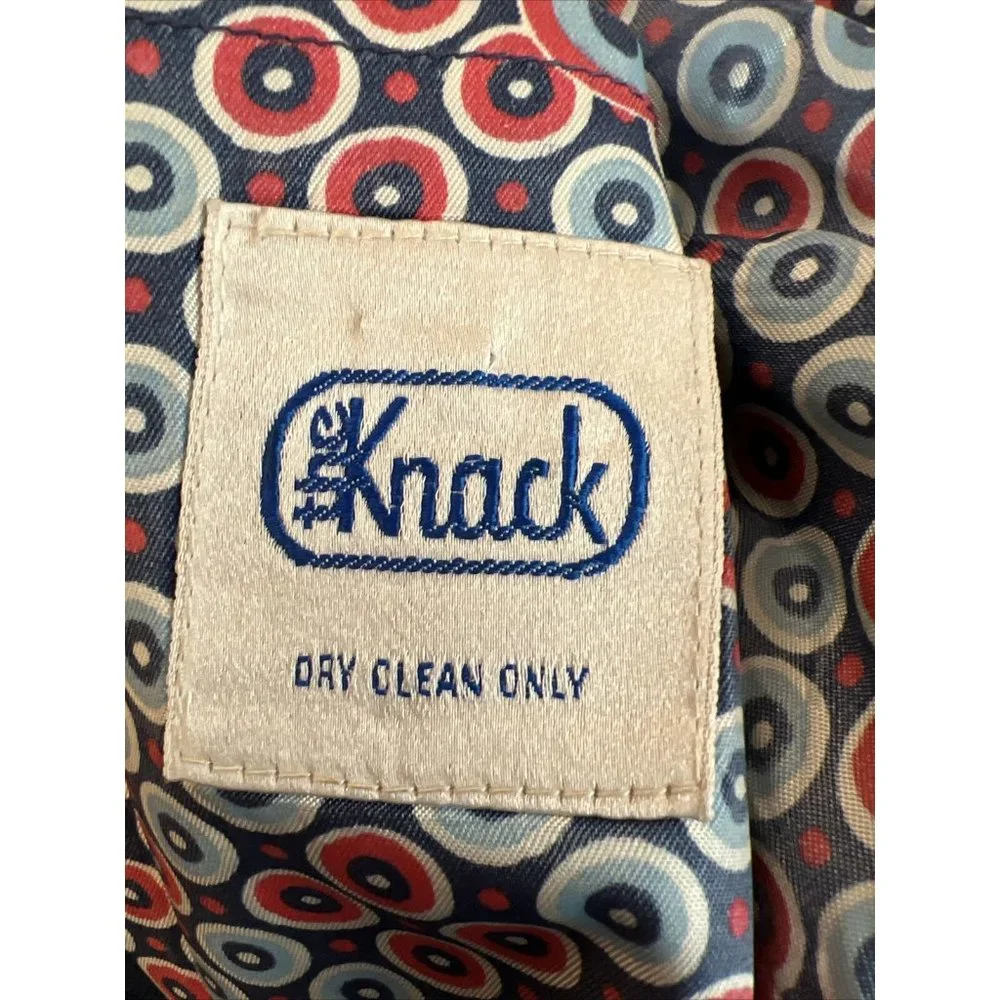 Vintage 70s Blazer Suit Jacket The Knack Sport Coat Blue Vtg Midcentury Mens 38R - Picture 4 of 13